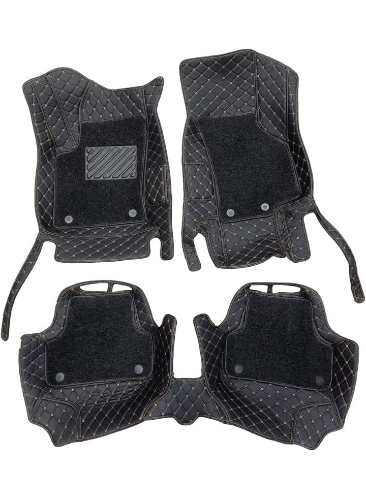 حصيرة أرضية 9D مزدوجة الطبقة للسيارة – حماية ضد المية والأتربة – متينة وسهلة التنظيف – مناسبة لأودي A4 (B9) موديلات 2016–2021 - Image 1