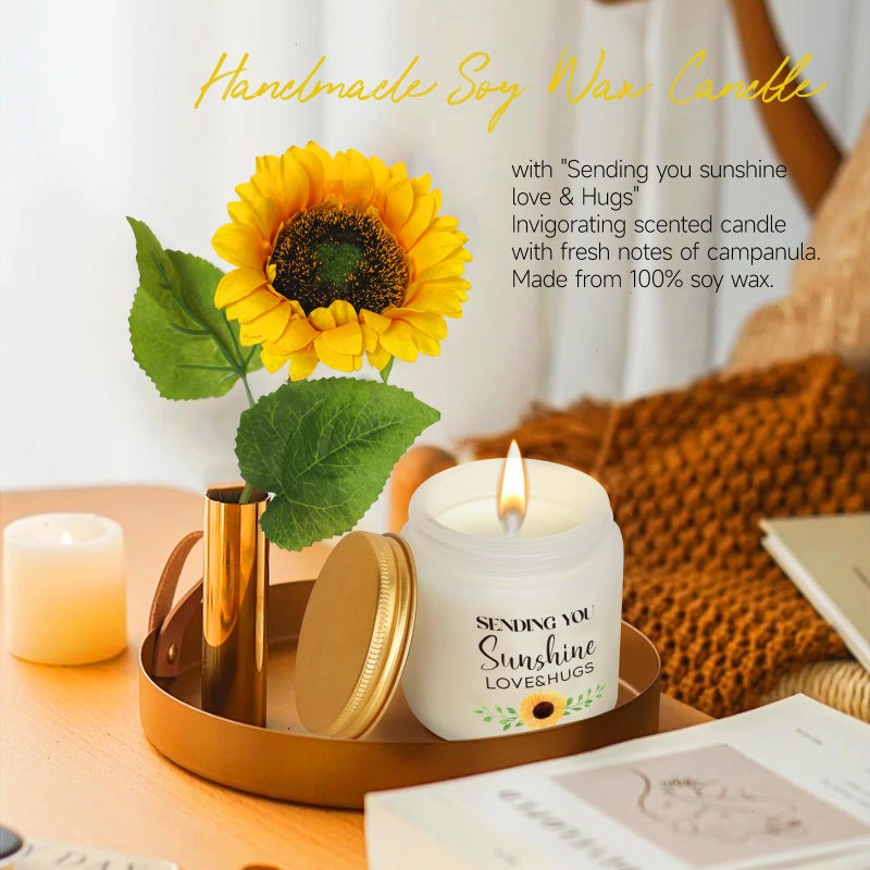 Frerdui Birthday Gifts for Women, Get Well Soon Gifts Sending Sunshine Sunflower Gift Baskets, Self Care Gifts for Women Her Best Friends Bestie Sister Mom Female, Inspirational Gifts for Women Mother Day - Image 5
