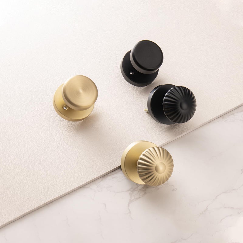 Ncsen Gold Interior Door Knob Non Locking  Passage Door Handles For Hall & Closet  Heavy Duty Door Knobs - Image 4