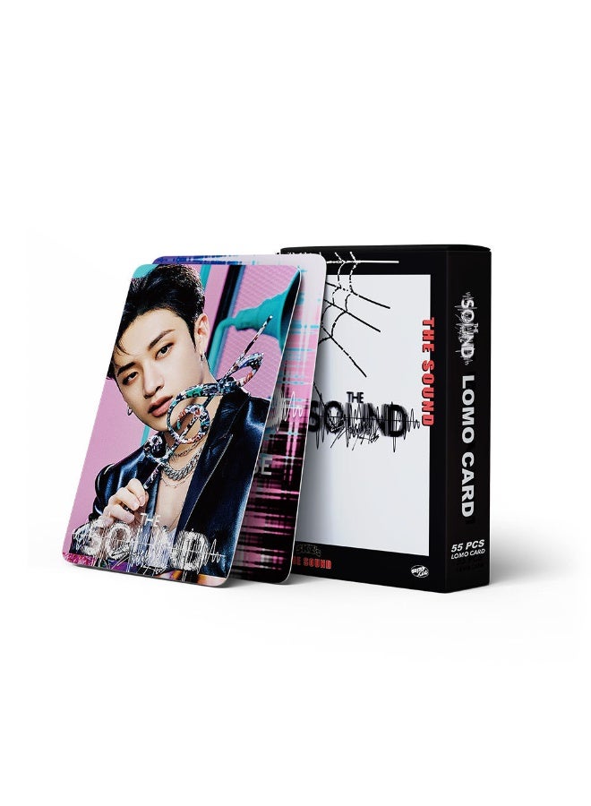 NIBEMINENT 55 Pcs Kpop Stray Kids The SOUND Lomo Cards Card For Fans Collection Gifts - Image 1
