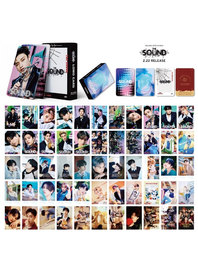 NIBEMINENT 55 Pcs Kpop Stray Kids The SOUND Lomo Cards Card For Fans Collection Gifts - Image 3