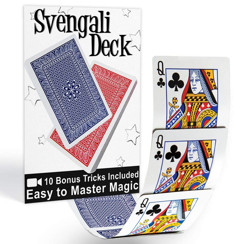 Magic Makers Svengali Deck Easy Magic Card Trick Kit Assorted Red or Blue Back Includes 10 Bonus Tricks Online - Image 4