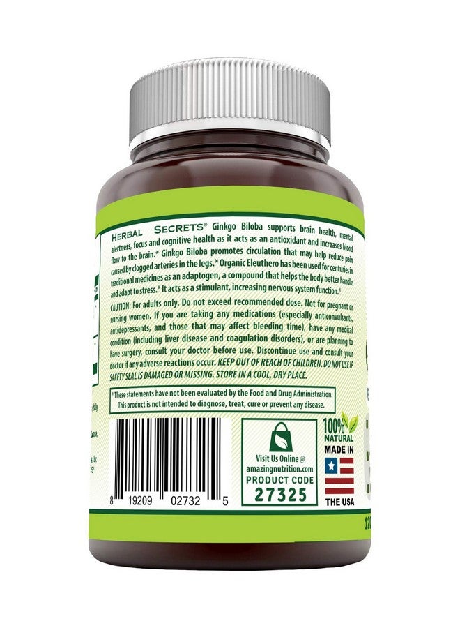 Ginkgo Biloba (Double Strength) 120 Mg 120 Veggie Capsules