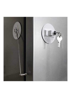 Y&D Refrigerator Child Safety Lock With 2 Keys White  - Image 4