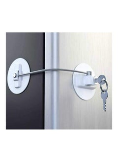 Y&D Refrigerator Child Safety Lock With 2 Keys White  - Image 1