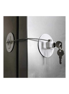Y&D Refrigerator Child Safety Lock With 2 Keys White  - Image 3