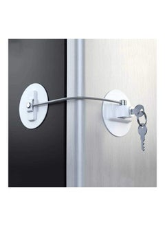 Y&D Refrigerator Child Safety Lock With 2 Keys White  - Image 5
