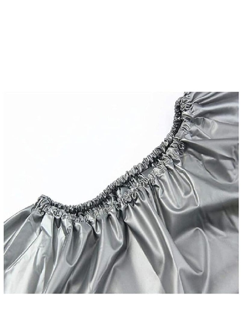 بدلة ساونا للتخسيس للنساء جاكيت للتمرين للتعرق وسروال غزير وفقدان الوزن بدلة رياضية ضيقة بسحاب للياقة البدنية - Image 4