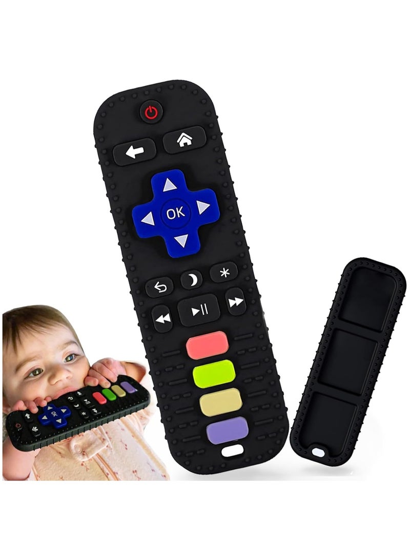 Baby Teething Toys, Silicone Teethers Toys for Babies 0-24 Months, Remote Control Shape Baby Teethers Chew Toys, BPA Free Freezable Relief Molars Gums Pain - Image 1