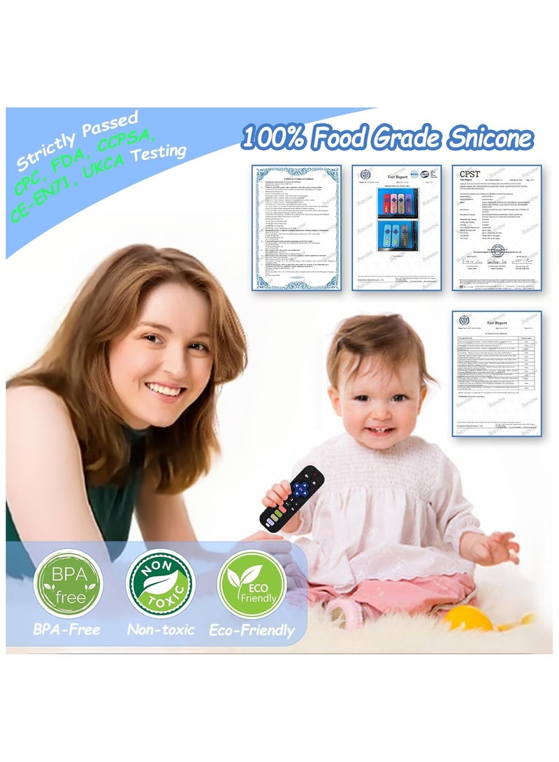 Baby Teething Toys, Silicone Teethers Toys for Babies 0-24 Months, Remote Control Shape Baby Teethers Chew Toys, BPA Free Freezable Relief Molars Gums Pain - Image 4