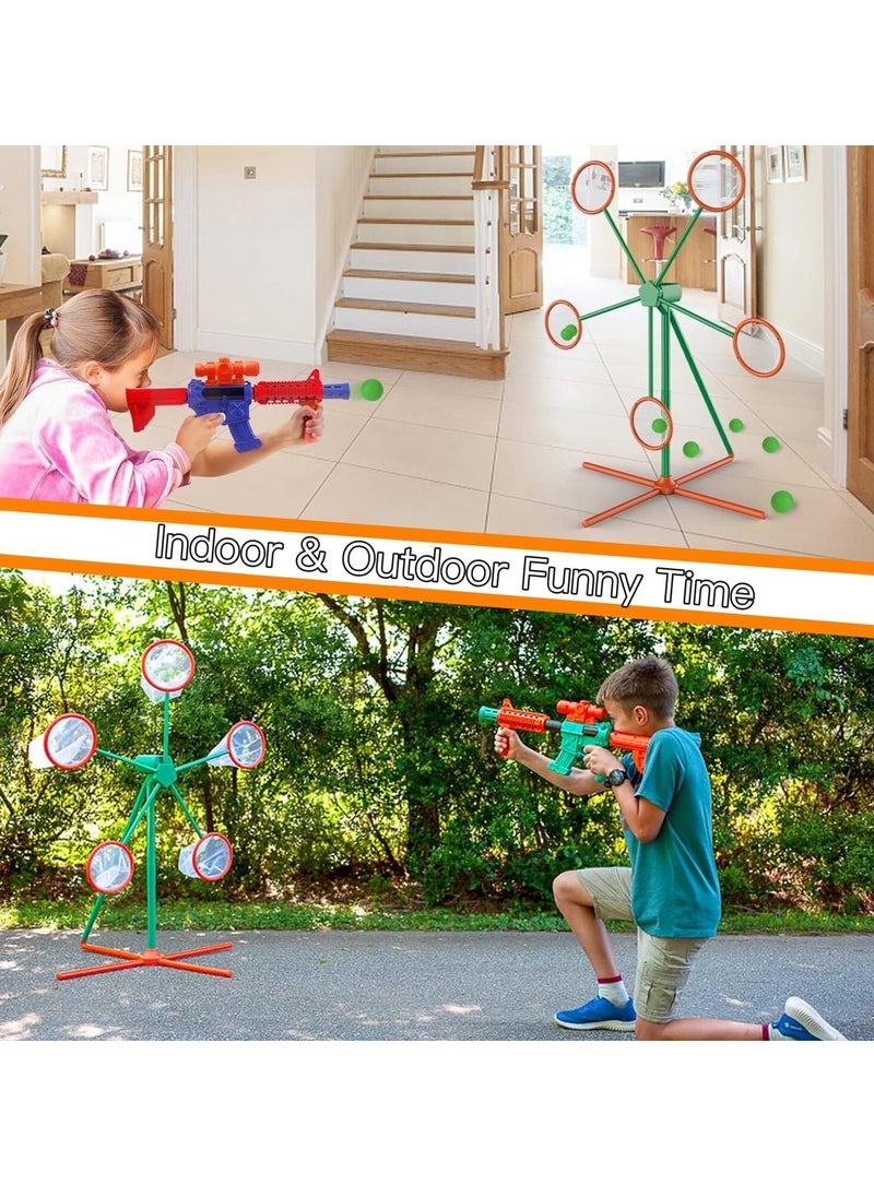 Shooting Games Toys for Age 5 6 7 8 9 10+ Year Old Boys Girls, Kids Toys Outdoor Sports Game with 2 Popper Air Toy Guns, Moving Shooting Target, 24 Foam Balls, Gifts for Boys Girls - pzsku/Z11D4F97AACBCD545218EZ/45/_/1715667098/9a365c52-fc35-415a-931d-4e0a3e3b29e7