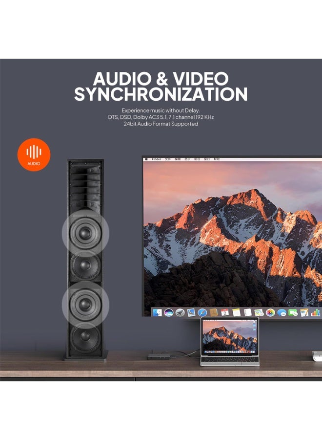 MOWSIL مفتاح HDMI من موسيل 5 في 1 إخراج، 4K@60Hz - Image 5