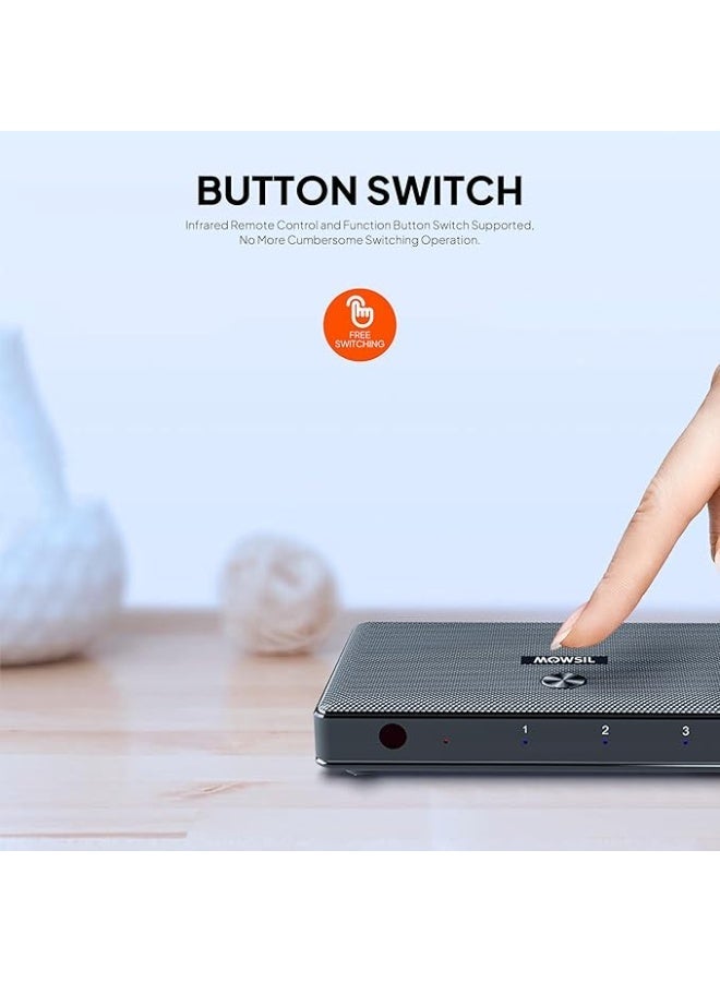 MOWSIL مفتاح HDMI من موسيل 5 في 1 إخراج، 4K@60Hz - Image 2