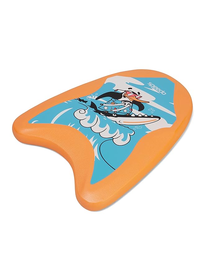 سبيدو عوامة مطبوعة للأطفال للجنسين لتعلم السباحة، شيما أزوي أزرق/برتقالي فلوري، مقاس واحد - Image 3