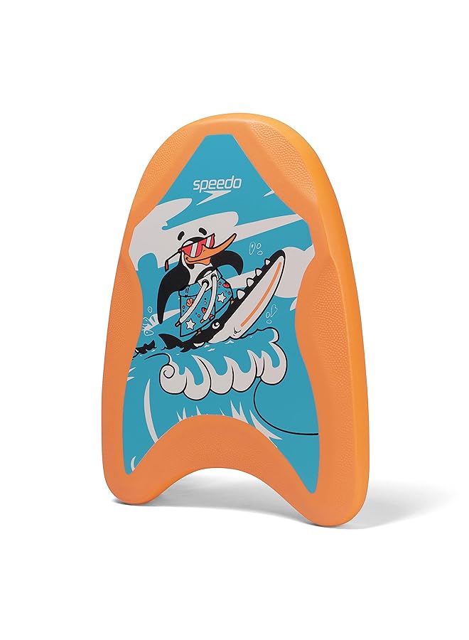 سبيدو عوامة مطبوعة للأطفال للجنسين لتعلم السباحة، شيما أزوي أزرق/برتقالي فلوري، مقاس واحد - Image 2