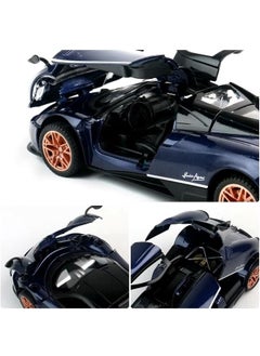 Model car 1:32 Pagani Huayra Dinastia Car Model Toy, Diecast Zinc Alloy Pull Back Collectible Toy Car, Sound and Light Pull Back Model Car for Kids Boy Girl Gift  - Image 4