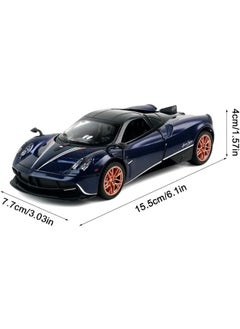Model car 1:32 Pagani Huayra Dinastia Car Model Toy, Diecast Zinc Alloy Pull Back Collectible Toy Car, Sound and Light Pull Back Model Car for Kids Boy Girl Gift  - Image 2