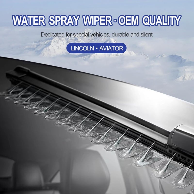 EMITHSUN® 26"+21"+11" Sprayer Wiper Blades for Lincoln Aviator 2020-2023 - Set of 3 - Image 4