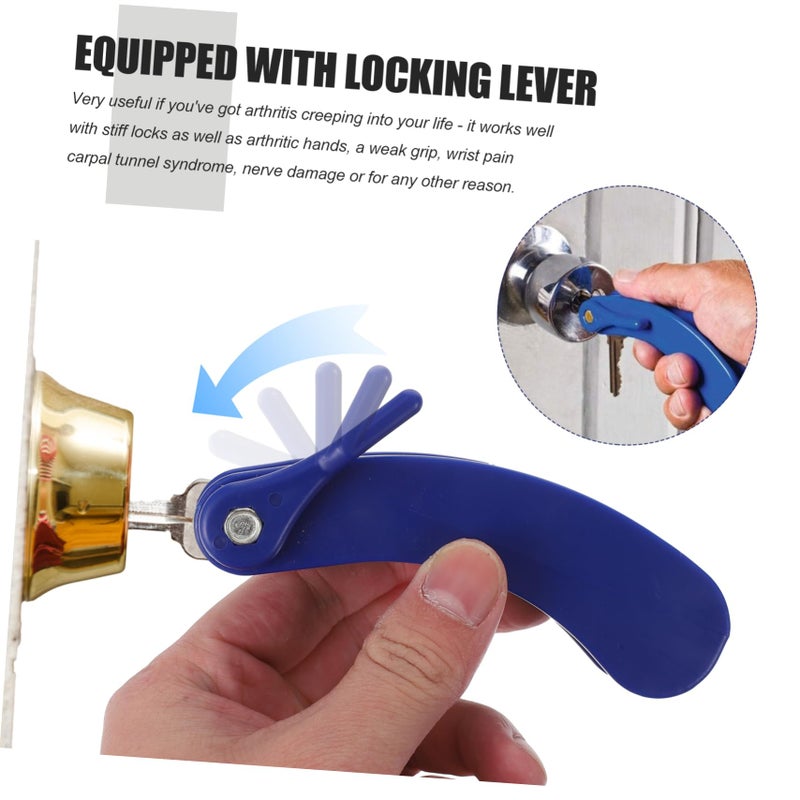 3pcs Key Turner Aid for Weak Grip Lightweight Tool for Stiff Locks Elderly Assist - Image 4