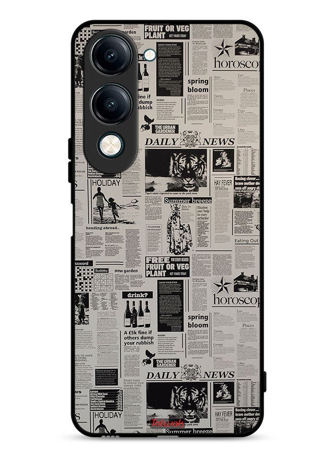 Tolwak vivo Y29s Protective Case Cover Newspaper Recording - Image 1