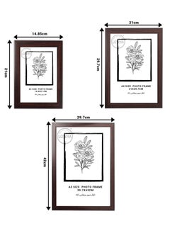 LOWHA Set Of 4 Wall Or Tabletop Stand Photo Frame With Horizontal and Vertical Formats  - Image 5