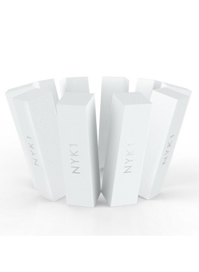 NYK1 White Nail Buffer Sanding Block - (Pack of 10) NYK1 Professional Salon Quality Grit Nail Buffer File for Sanding, Filing Natural, Shellac or Acrylic Gel Nails - Image 2