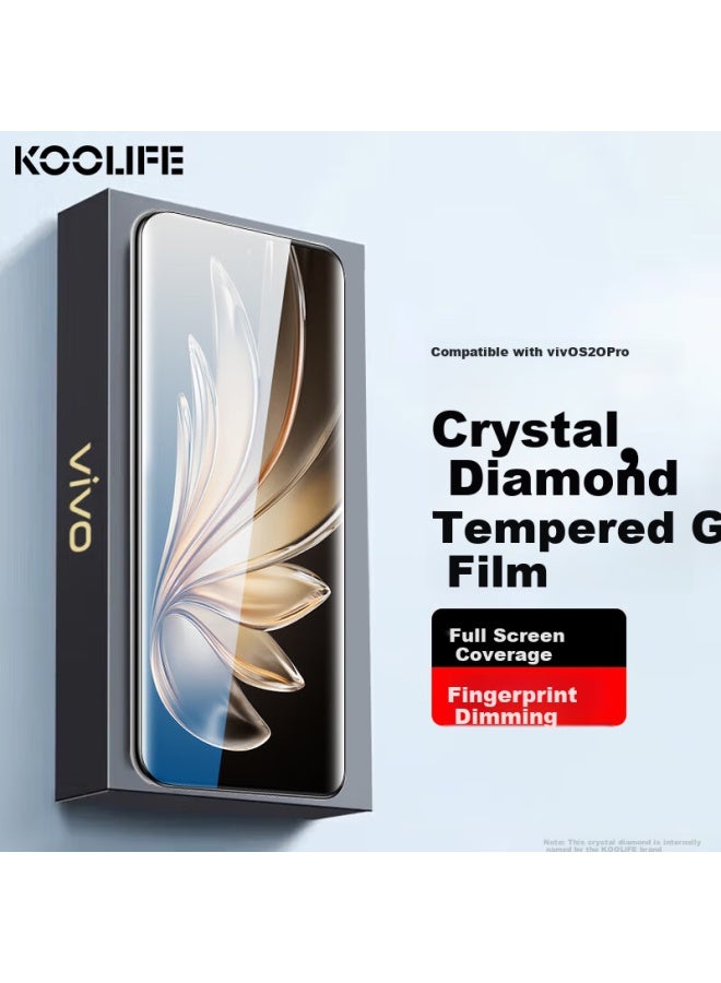 Koolife Tempered Glass Screen Protector For Vivo S20 Pro, Full Coverage Curved Glass Film, Ultra-thin Hd Anti-drop Fingerprint Resistant Protective Film For Vivo S20 Pro Smartphone - Image 1
