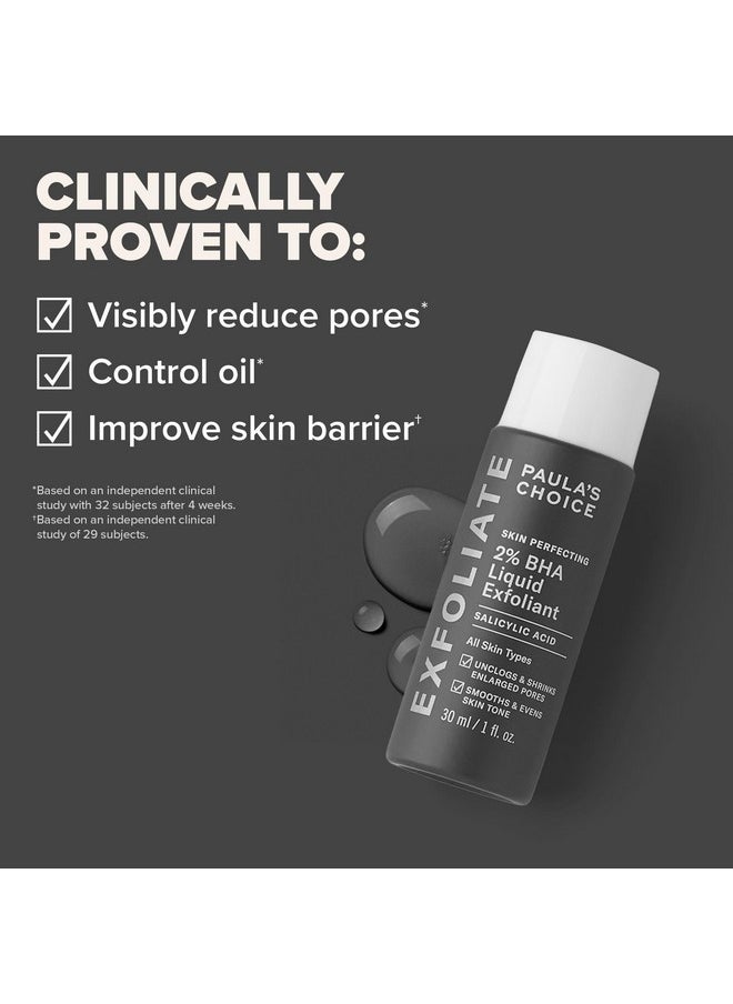 PAULA'S CHOICE - Skin Perfecting 2% Bha Liquid Salicylic Acid Exfoliant, Gentle Facial Exfoliator For Blackheads, Large Pores, Wrinkles & Fine Lines, Travel Size, 1 Fluid Ounce - Image 1