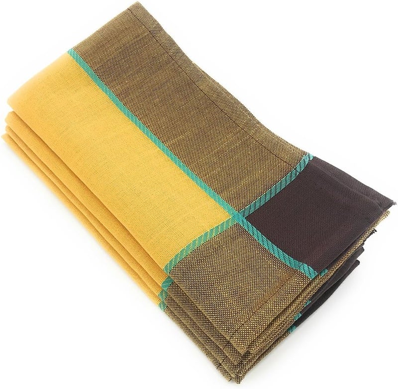 Fennco Styles Maison Beaujard Provencal Design Table Dinner Cloth Napkin 20x20 NapkinSet of 4 Marigold - Image 1