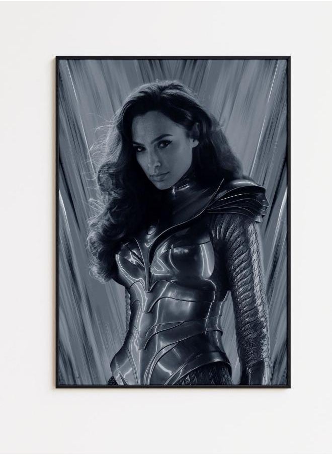 Generic - Gal Gadot Print, Wonder Woman 1984 Movie Poster, Warrior Woman, Black and White Wall Art, Vintage Wall Art, Photograph Prints, Home Decor - Image 1