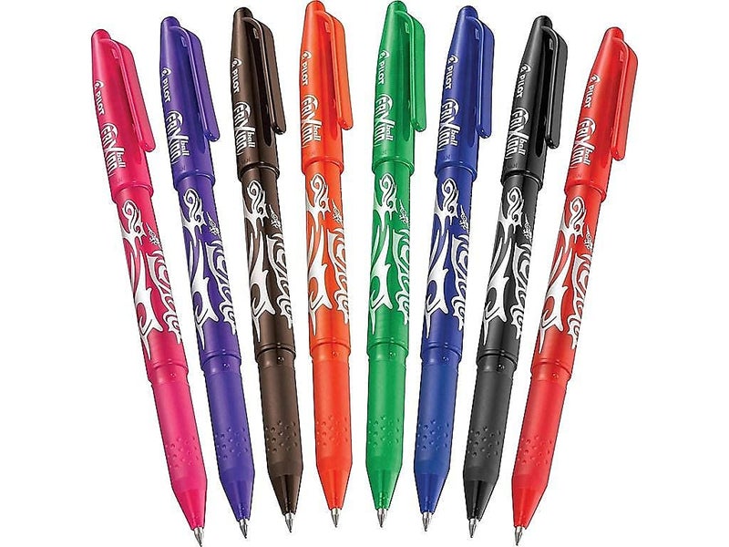Pilot, FriXion Ball Erasable & Refillable Gel Ink Pens, Fine Point 0.7 mm, Pack of 8, Assorted Colors - Image 2