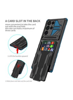 RICOONLINE Shockproof Protective Cases Cover Compatible for Samsung Galaxy S22Ultra Blue  - Image 2