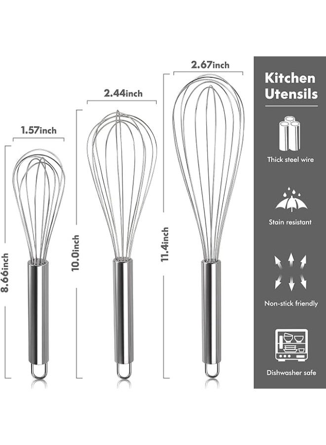 Lynacz Original 12 Inch Stainless Steel Balloon Whisk, Egg Frother & Milk Beater for Whisking, Mixing, Blending, Beating, Whipping & Stirring - Image 4