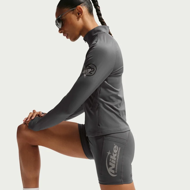 Nike Brown Women's Swift Dri-FIT Running Shorts for Women | Best Price UAE