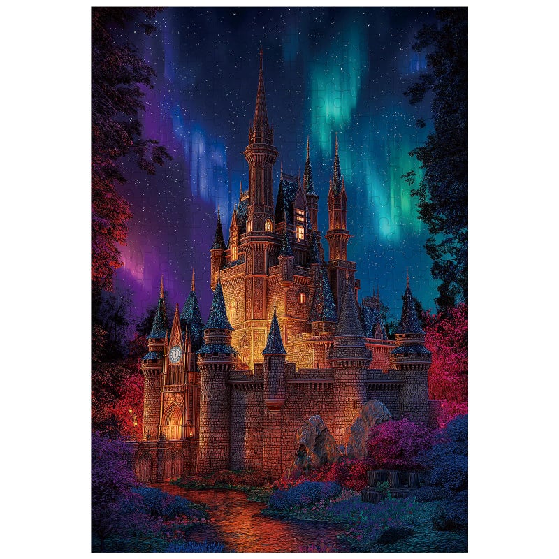 Ulord Great Jigsaw Puzzles for Adults 300 Pieces Aurora Castle Puzzles for Adults Toys Gift Family Decoration Kids Puzzle - Image 3