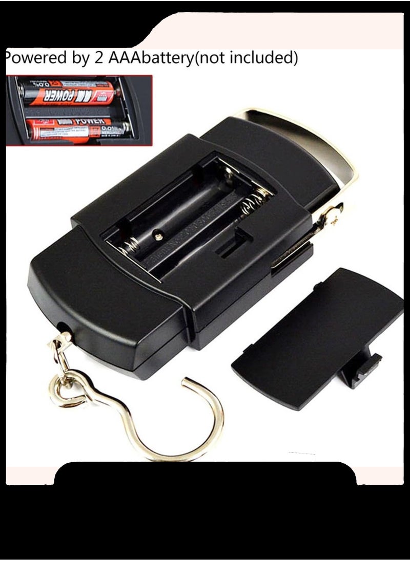 Generic - Portable Digital 50 Kg Weighing Hanging Scale with Big Hook (Black) 50 kg - Image 1