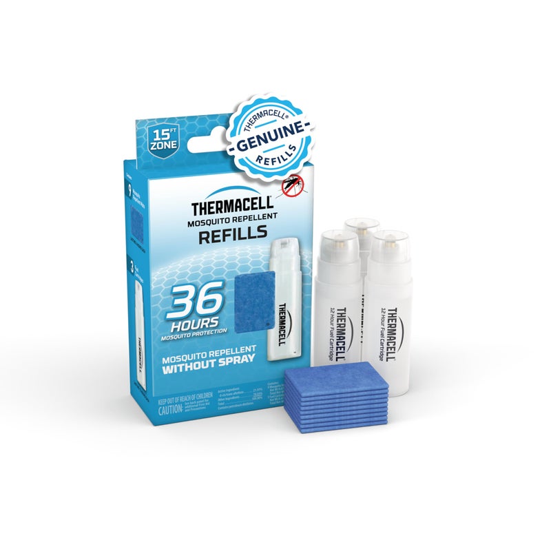 Thermacell Mosquito Repellent Refills; Compatible with Any Fuel-Powered Thermacell Repeller; Highly Effective, Long Lasting, No Spray or Mess, 15 Foot Zone of Mosquito Protection - Image 1