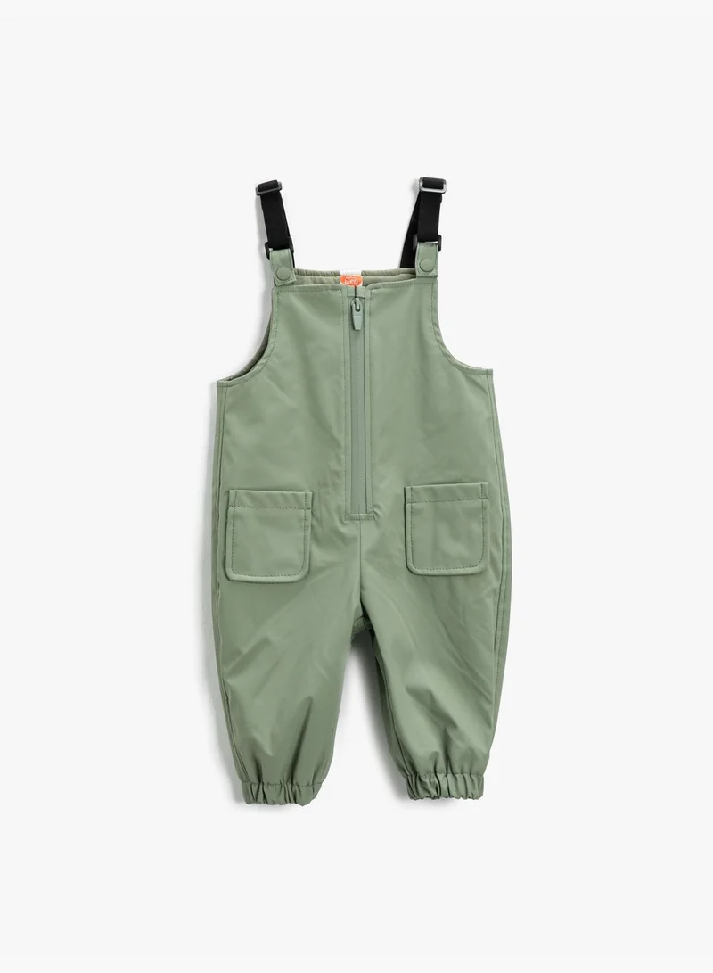 كوتون Skiing Bib Rubberized Strappy