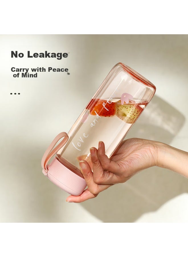 Tomimitsu Fuguang Plastic Cup, Tritan Material, Tea Cup, Water Cup, Portable For Students, Creative Cup, Shatterproof, Simple Space Cup For Summer - Image 2