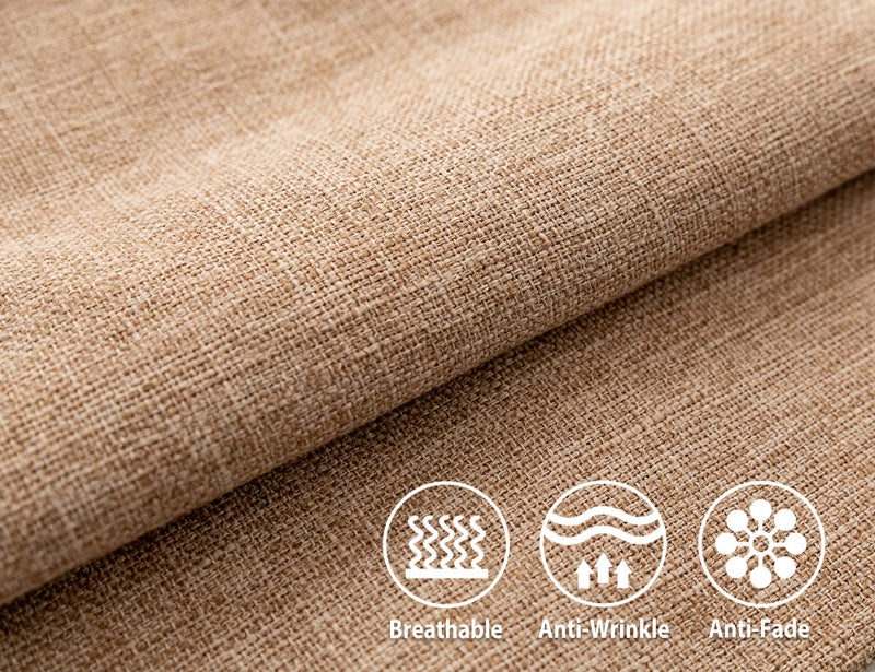 Stellhome Rectangle Farmhouse Burlap Dhrow Cover Cover Cover Closts Linen Pillowcase for Bed Couch Sofa Pent - Image 2