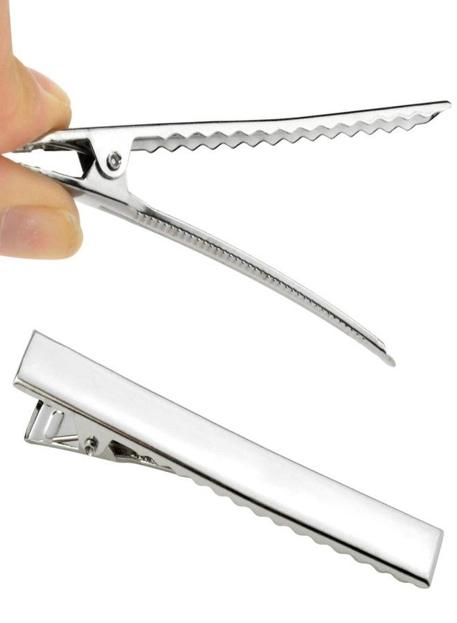 Bantoye 60 Pcs Alligator Curl Clips, Bantoye 2.56 Inch Flat Single Prong Clips Hair Accessories for Hair Styling, Coloring, Silver - Image 3