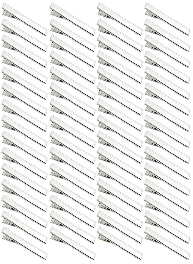 Bantoye 60 Pcs Alligator Curl Clips, Bantoye 2.56 Inch Flat Single Prong Clips Hair Accessories for Hair Styling, Coloring, Silver - Image 1