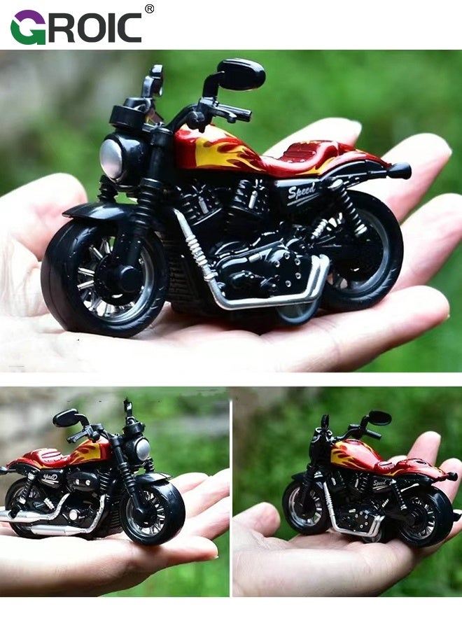 GROIC Motorcycle Keychain motorcycle Key Chain Decoration Keychain 3D Motorbike Sportbike Street Bike Ring - Red  - Image 4