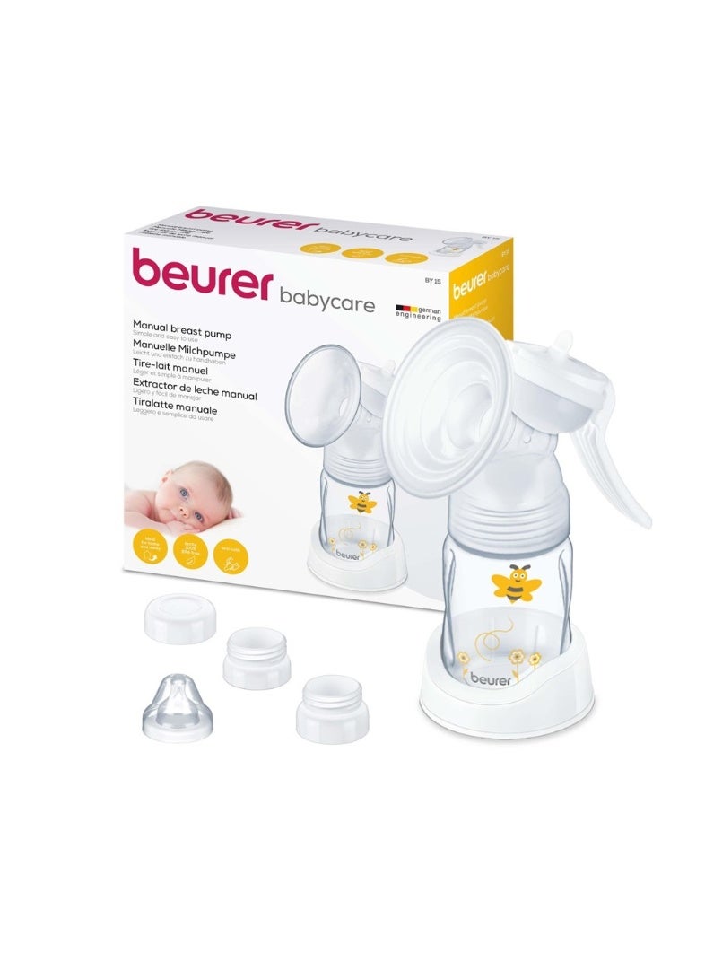 Beurer BY15 Manual Breast Pump – Comfortable & Easy-to-Use Handheld Milk Expression Pump - Image 1