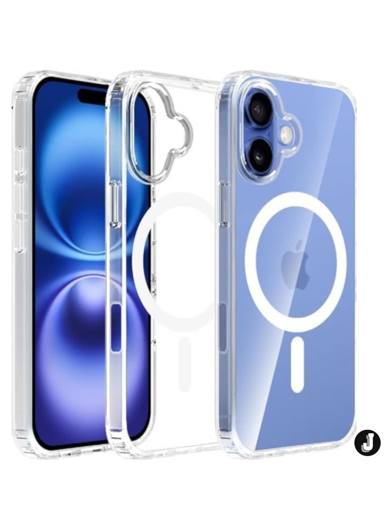 JAJEEK "New iPhone 16 Plus Magnetic Case – Durable Clear Back with Scratch Resistance by AHN" - Image 1