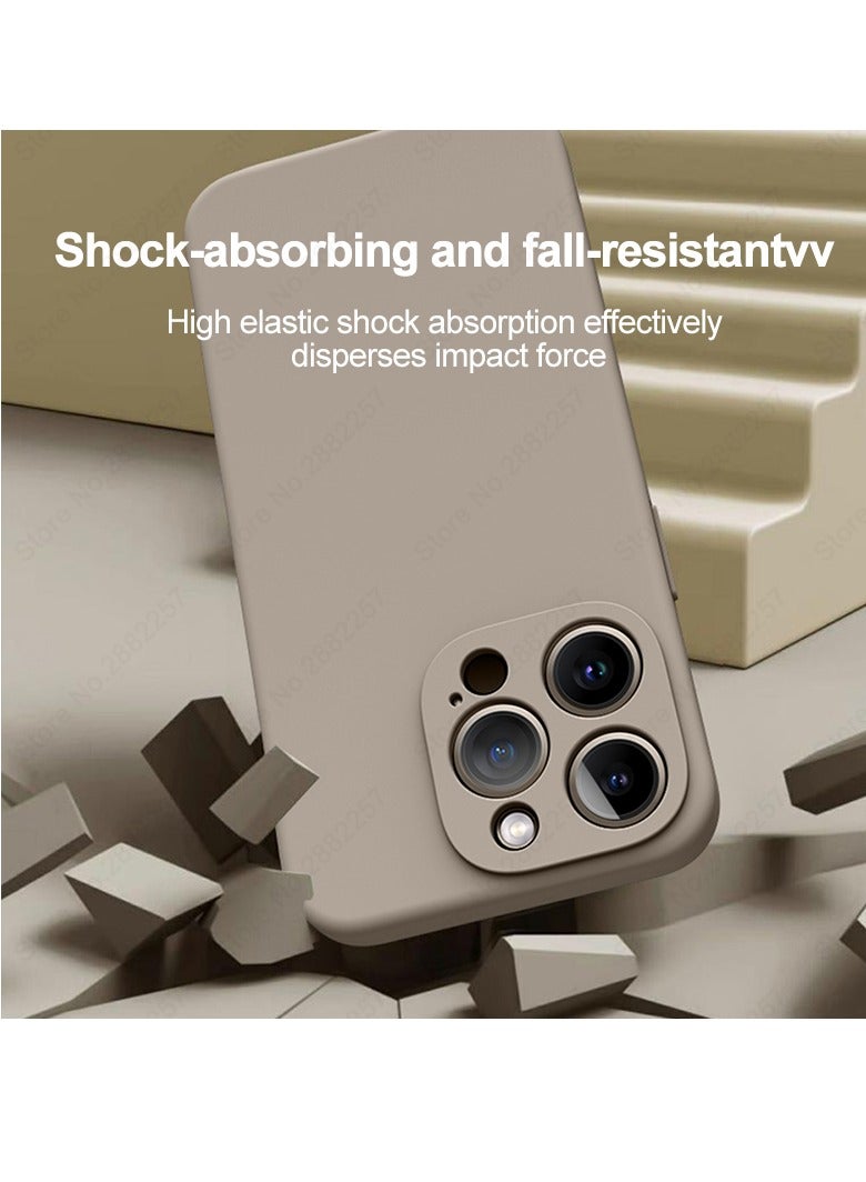 AROAQ Iphone Silicon Case, Silky-soft Touch Full-body Protective Phone Case, Luxury Original Liquid Silicone Case Mention For Iphone 15 Pro Max, 15 Plus, Pro, ( Green ) - Image 2