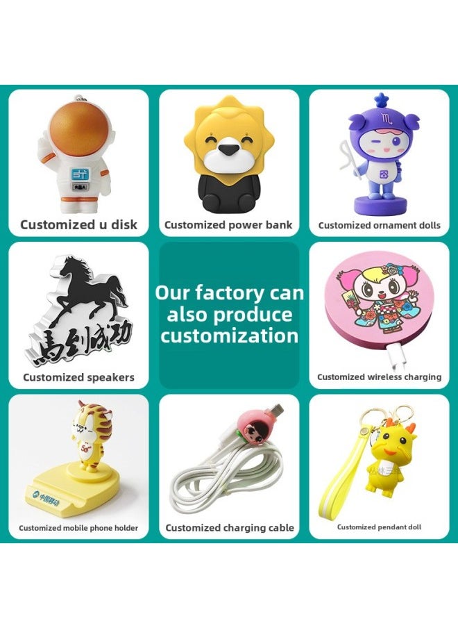 Generic - Custom Cartoon Gift USB Stereo Open Mold 32G Personality Design Doll PVC Soft Rubber DIY Creative High Speed U Disk-Color:Thousands Of Cases Open Mold Production-Capacity:128GB - Image 1