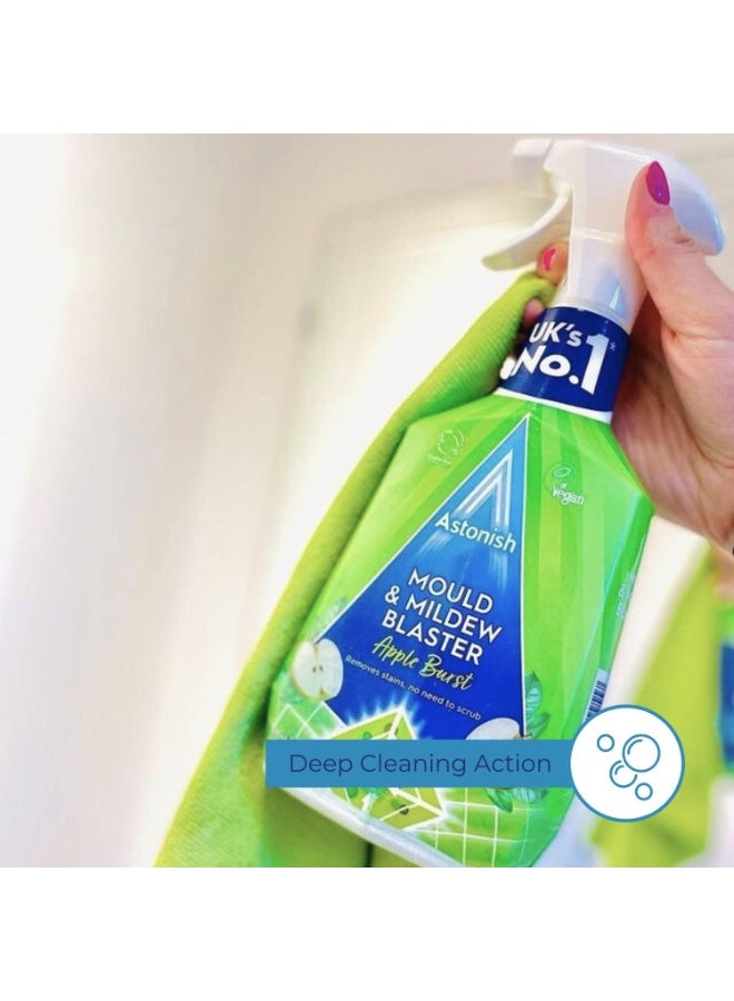Astonish Premium Mold & Mildew Stain Blaster Spray 750ml | Powerful Bathroom Cleaner | Removes Black Mold, Mildew & Fungus Stains | No Scrub Formula | Multi Surface Cleaning - Image 5