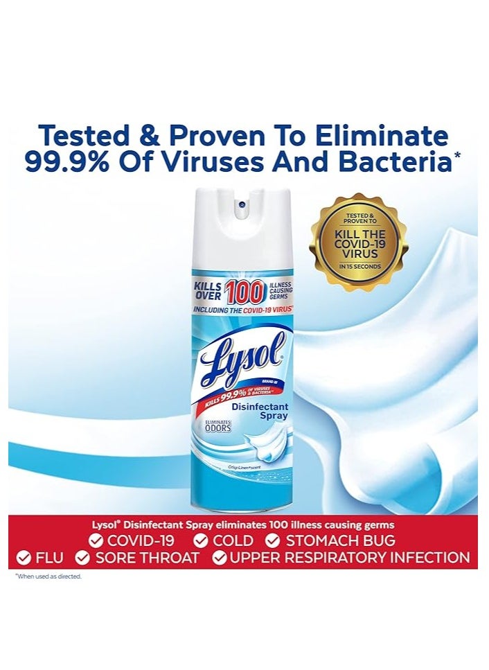 Lysol Disinfectant Spray, Sanitizing and Antibacterial Spray, For Disinfecting and Deodorizing, Crisp Linen, 12.5 Fl. Oz - pzsku/Z11D69626546A6F955BA6Z/45/_/1740316590/da363441-933e-41eb-9437-7a047830cb1b