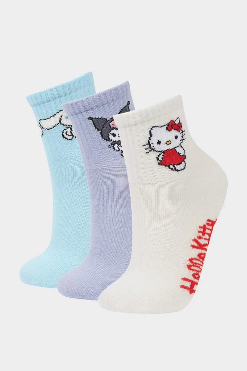 DeFacto Girl Hello Kitty Licensed 3 piece Long sock